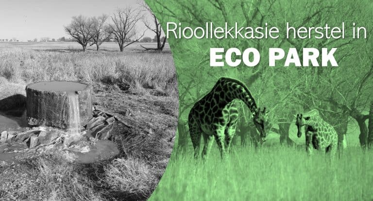 AfriForum verwelkom herstel van rioollekkasie in Eco Park ná maande se gesloer