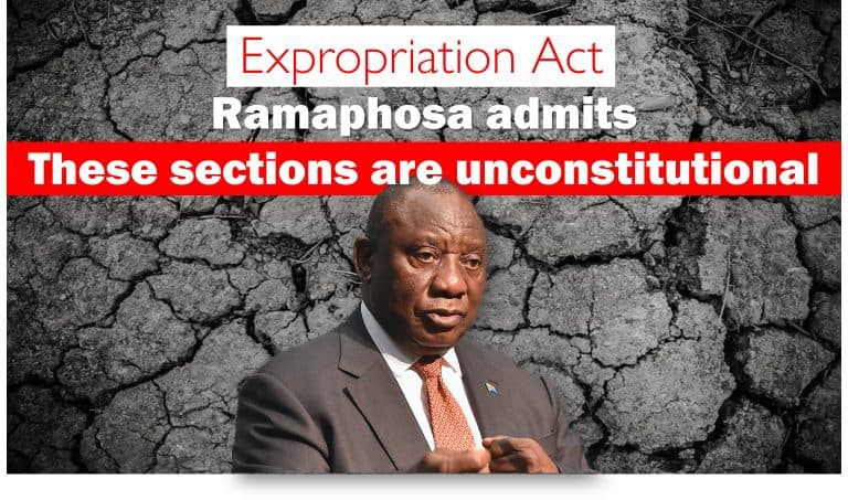 Ramaphosa admits Sections 19(2), (3) and (4) of Expropriation Act are unconstitutional