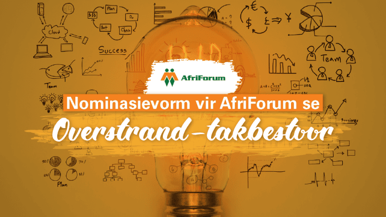 Nominasievorm vir AfriForum se Overstrand-takbestuur