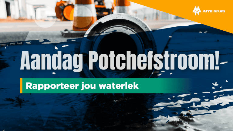Aandag Potchefstroom: Rapporteer jou waterlek